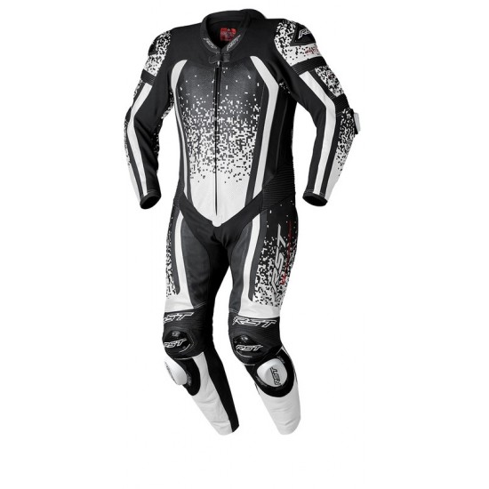 Mono De Piel Rst Pro Series Evo Airbag Ce Hombre - Blanco / Negro