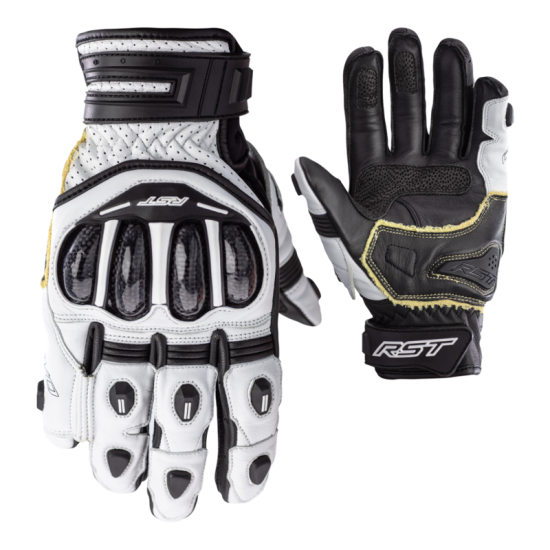 Short Gloves RST Tractech Evo 4 - White / Black