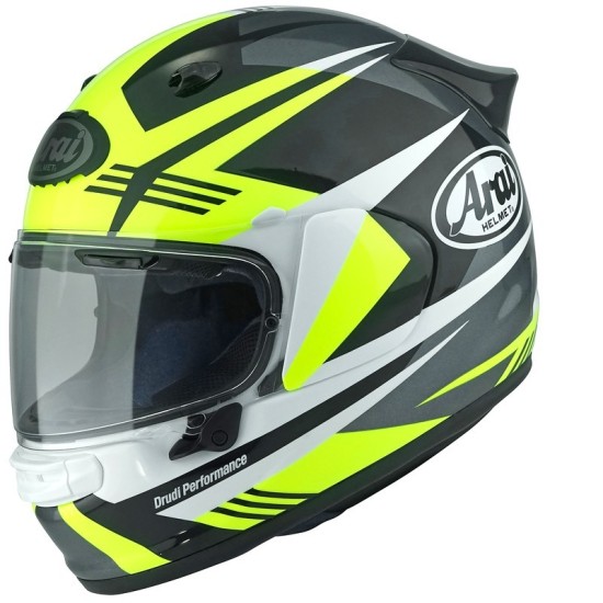 ARAI QUANTIC Mark yellow helmet