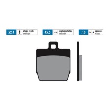 Organic rear brake pads Yamaha Aerox 50cc Polini