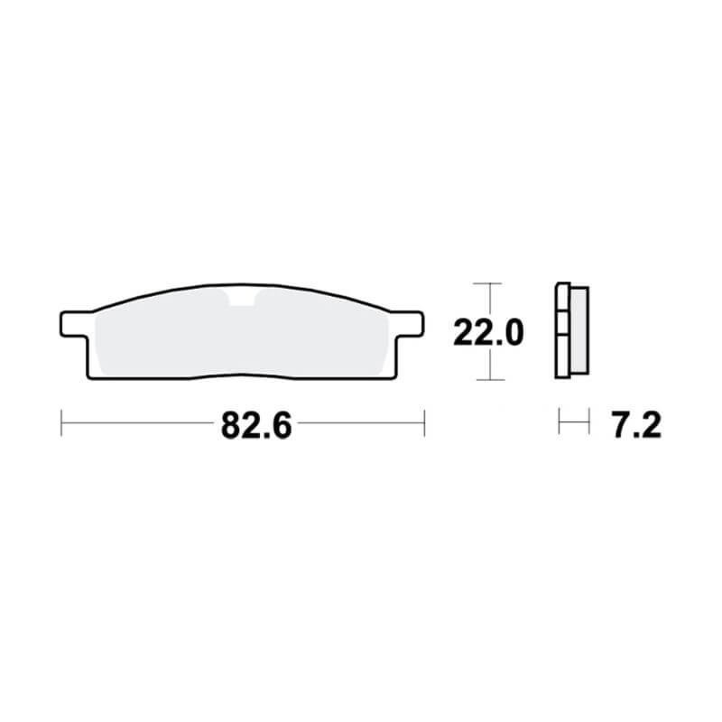 Plaquettes de frein avant frittées Yamaha YZ 65/ 85cc TRW