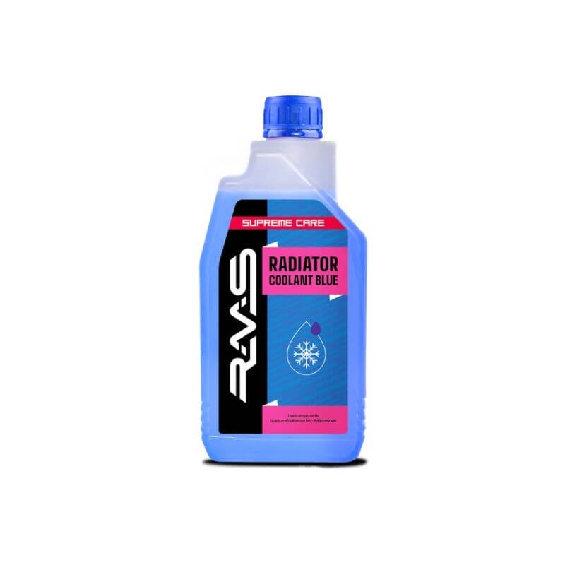 Blue radiator coolant RMS