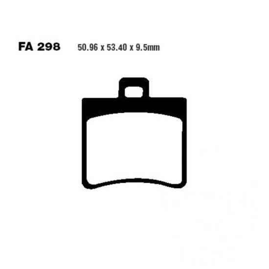 Rear brake pads Aprilia Rs 125 Carbon EBC