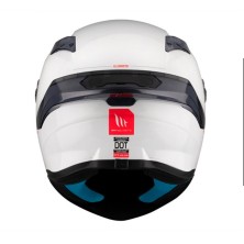 Full face helmet FF106B Targo S Solid S A0 22-06 Pearl White MT