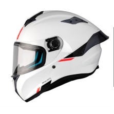 Full face helmet FF106B Targo S Solid S A0 22-06 Pearl White MT