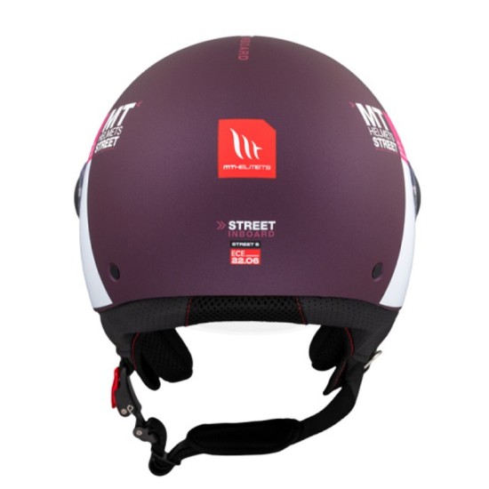 Jet helmet MT OF501B Street S Inboard C8 Matte Pink