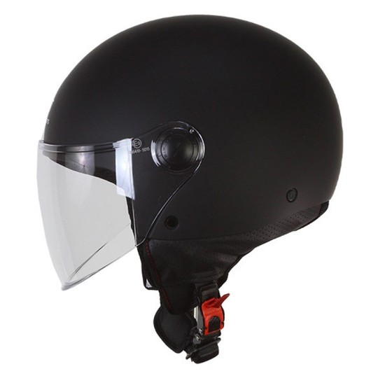 MT OF501B Street S Inboard C8 Matte Black Jet Helmet