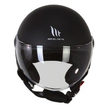 Casque Jet MT OF501B Street S Inboard C8 Noir Mat