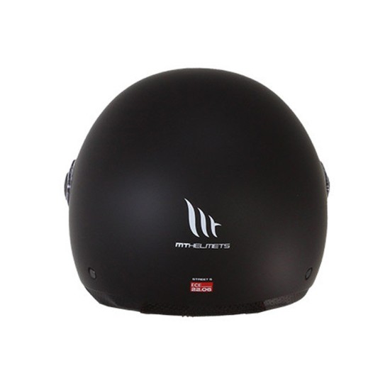 Casque Jet MT OF501B Street S Inboard C8 Noir Mat