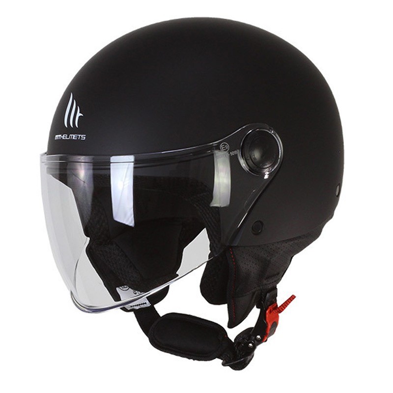 MT OF501B Street S Inboard C8 Matte Black Jet Helmet