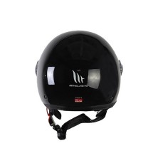 Casque Jet MT OF501B Street S Inboard C8 Noir Brillant