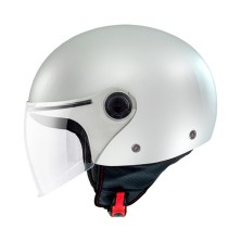 MT OF501B Street S Inboard C8 Glossy White Jet Helmet