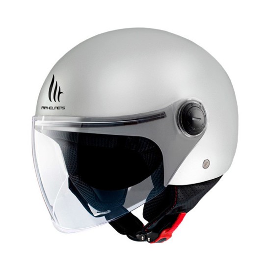 Casque Jet MT OF501B Street S Inboard C8 Blanc Brillant