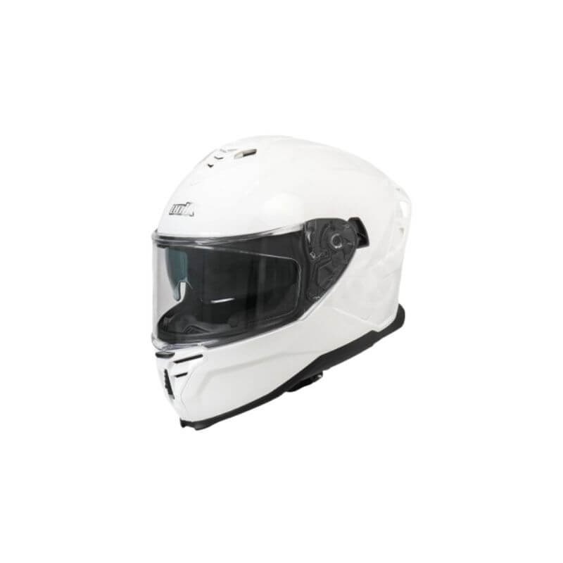 Casque intégral Unik+visière solaire hole blanc