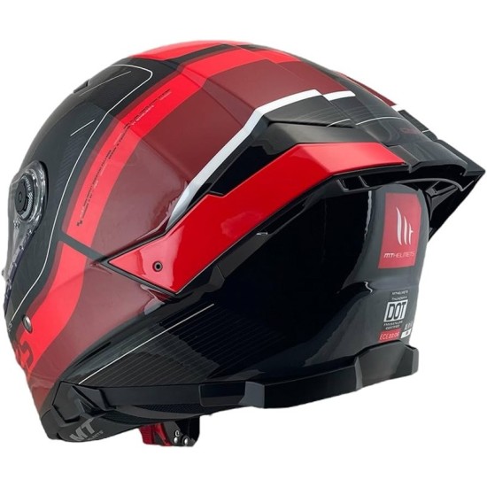 Casque intégral MT FF118SV Thunder 4 SV R25 B35 Rouge Brillant