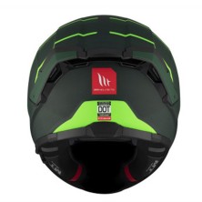 MT FF118SV Thunder 4 SV R25 B35 Matte Fluorescent Green Full Face Helmet