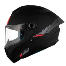 Casco integral FF106B Targo S Kay Negro mate MT Helmets