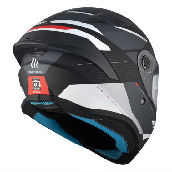 MT FF106B Targo S B2 Kay 22-06 Full Face Helmet Black Matte Grey