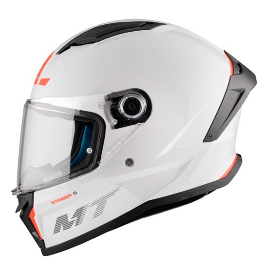 Casque MT FF126 Stinger 2 Solid A0 Blanc Brillant Nacré