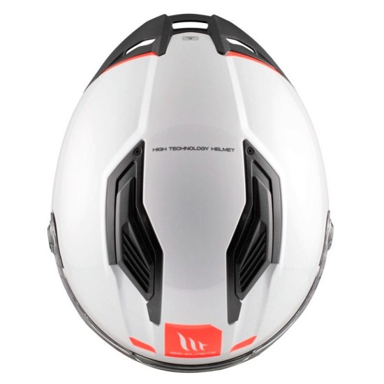 Casque MT FF126 Stinger 2 Solid A0 Blanc Brillant Nacré