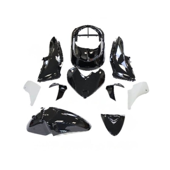 Fairing kit 10 pieces black Honda Sh 125cc 2009-2012 TNT