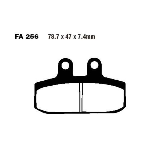 Carbon brake pads Aprilia SportCity 250 EBC