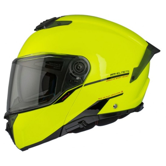 Mt Helmets Atom SV A3 Glossy Yellow Helmet