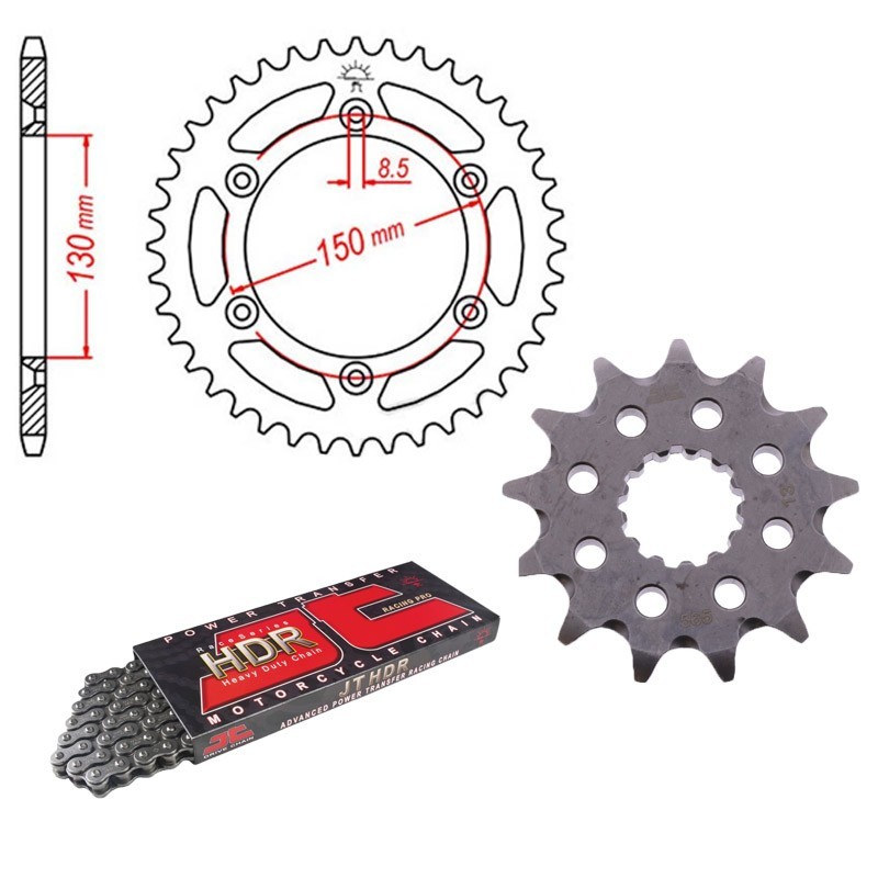 Drag kit Yamaha YZ / Fantic XE complete JT