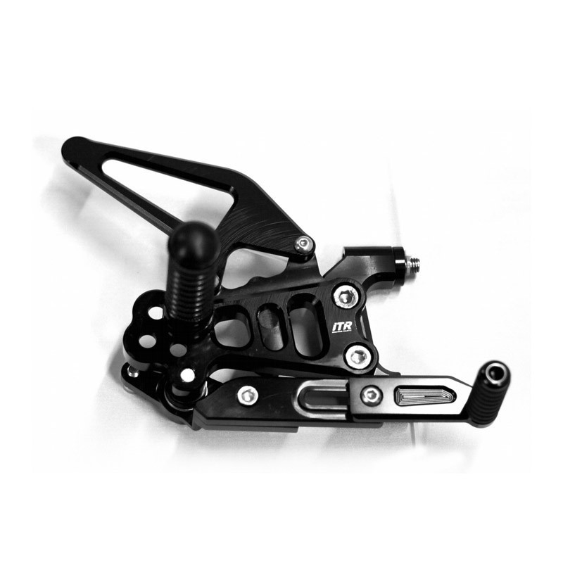 Adjustable footrests Ducati Panigale 2013-16 black ITR