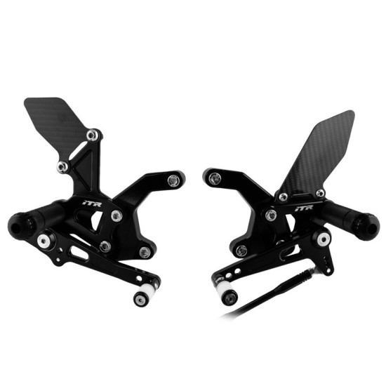 Adjustable footrests Kawasaki Z900 17- black ITR