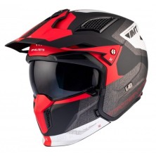 Casque de moto MT TR902B SV streetfighter SV S Totem B15 Rouge perle mat