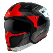 Casque de moto MT TR902B SV streetfighter SV S Totem B15 Rouge perle mat