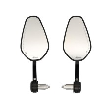 Handlebar black aluminum hexagonal mirrors CGN