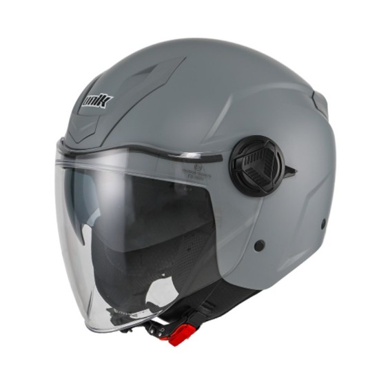 Casque Jet Unik avec visière solaire gris mat VENUS DV, disponible en plusieurs tailles