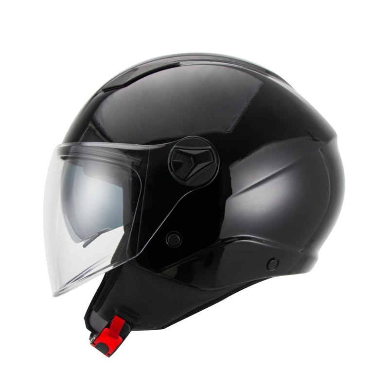 Casque Jet avec visière solaire DRAGON DV Unik Noir