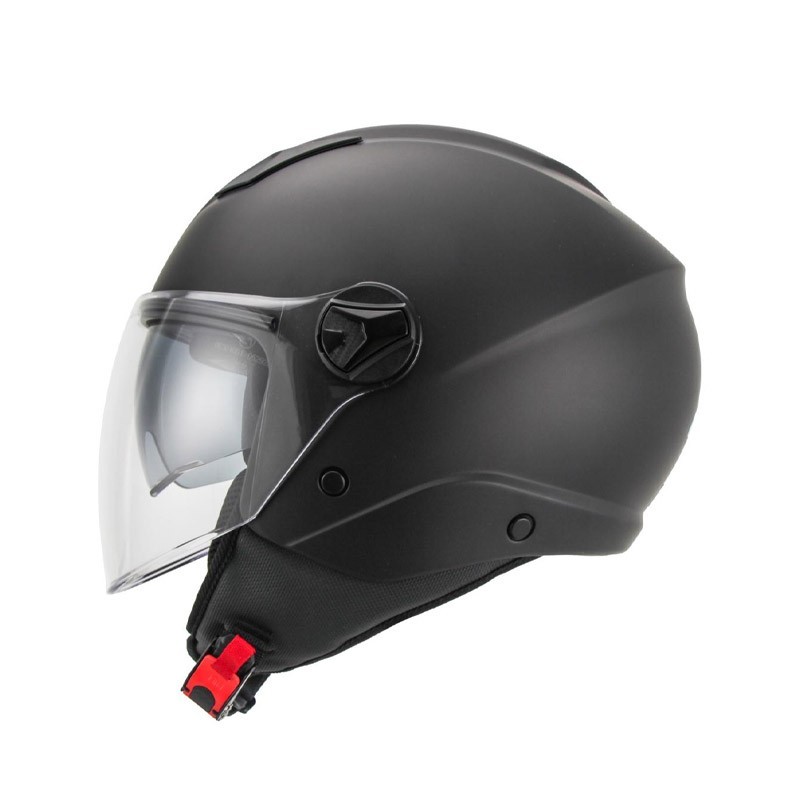 Jet helmet with solar goggles DRAGON DV Unik Matte Black