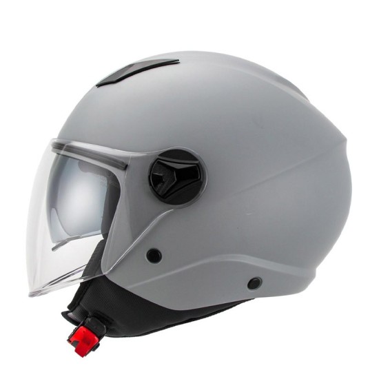 Jet helmet with solar visor DRAGON DV Unik Matte Gray