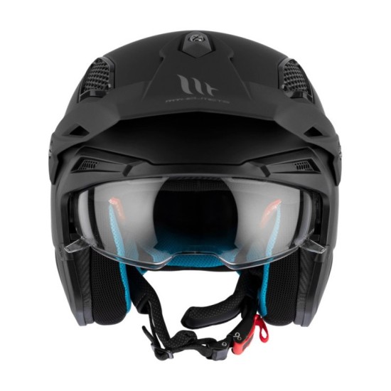 Casque TR902SV District SV Solid A1 en color Negro Mate MT Helmets