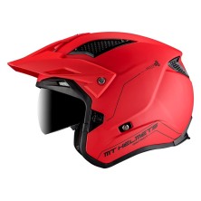 Trial helmet District SVS Solid A5 shiny red MT Helmets