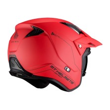 Casque d'essai District SVS Solid A5 rouge Brillant MT Helmets