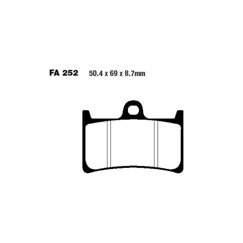 Plaquettes de frein synthétiques Yamaha MT-07 EBC