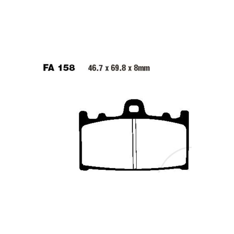 Sintered brake pads Suzuki GSX 600 EBC