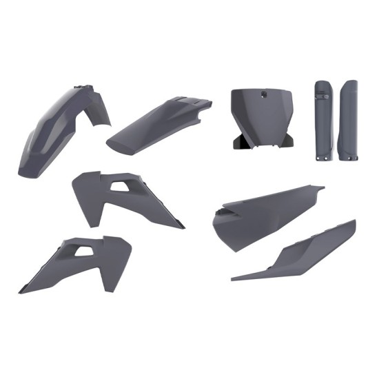 Fairing kit Husqvarna TE/FE 20-23 Gray Polisport