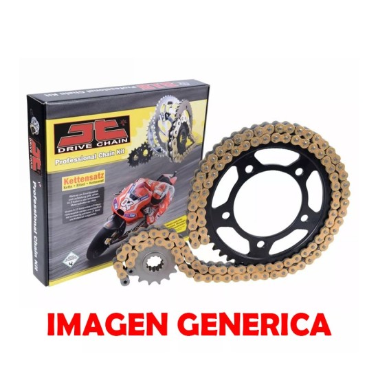 kit de transmission YBR 125cc 14-45 dents Pas 428 118 maillons JT