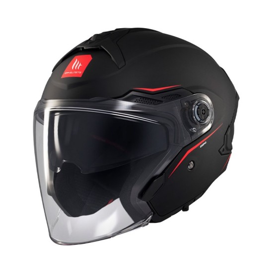 Helmet Jet OF515SV Cosmo SV A1 Black Mate MT