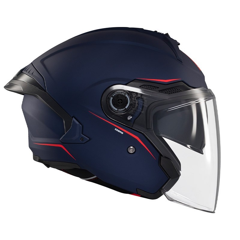 Casque MT Jet OF515SV Cosmo SV A7 Bleu mat