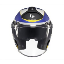 Casque Jet OF515SV Cosmo SV Cruiser C7 Bleu Blanc Mat MT