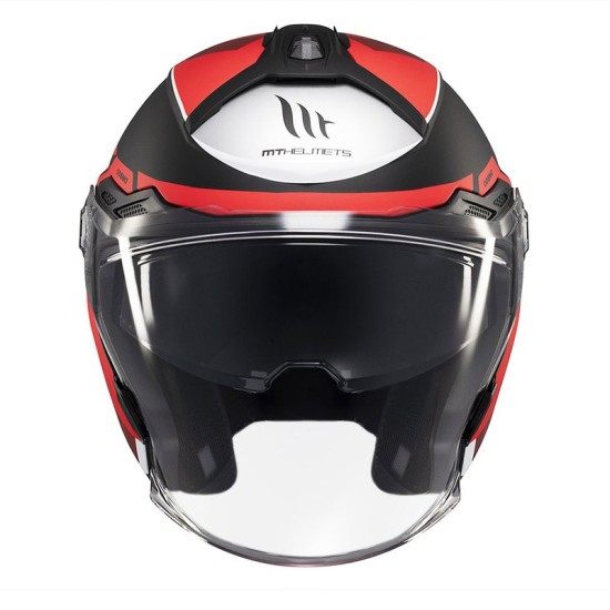 Casque Jet OF515SV Cosmo SV Cruiser B5 Blanc Mat Rouge MT