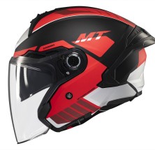 Jet Helmet OF515SV Cosmo SV Cruiser B5 White Matte Red MT