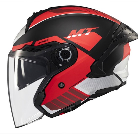 Casque Jet OF515SV Cosmo SV Cruiser B5 Blanc Mat Rouge MT